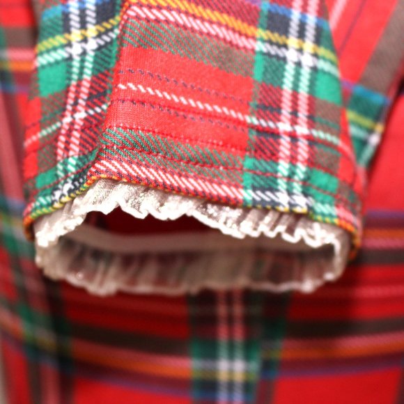 Paper Doll Production plaid/tartan top - Picture 4 of 6